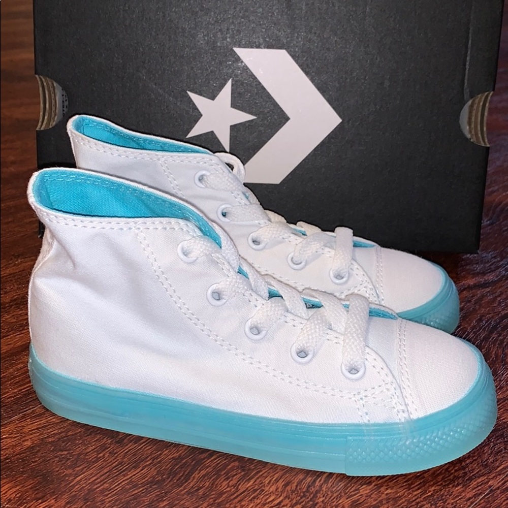 Converse Chuck Taylor Hi Infant White Shoes New